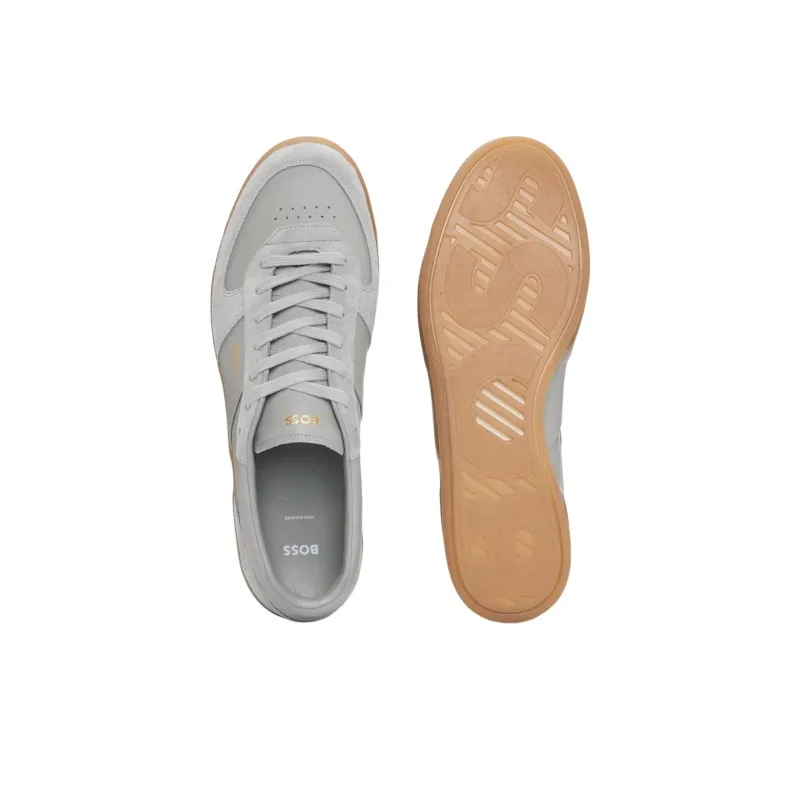 HUGO BOSS Low Top Skateboard Shoes Men's Gray-4