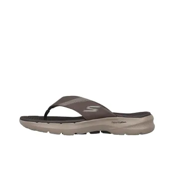 Skechers Go Walk 6 Odor-Resistant Slip-Resistant Flip Flops Men's Chocolate