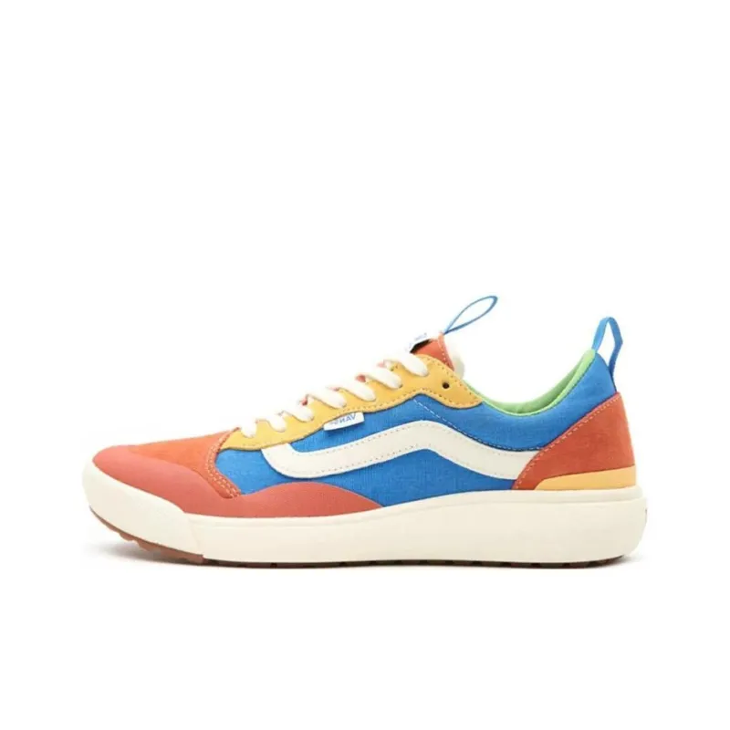 Vans UltraRange Exo Se Anti-Slip And Wear-Resistant Breathable Low-Top Skateboard Shoes Unisex Orange Blue-0