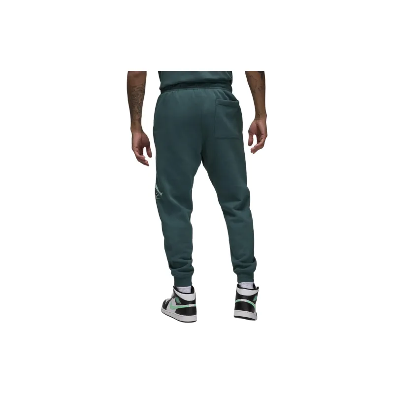 Jordan Essentials Men's Fleece Baseline Trousers Knitted Sports Pants Men's Green-1