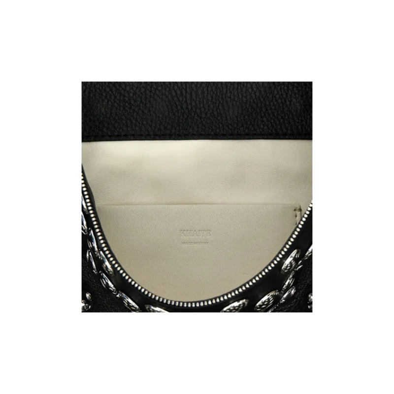 KHAITE Elena Stud Embellished Shoulder Bag-3