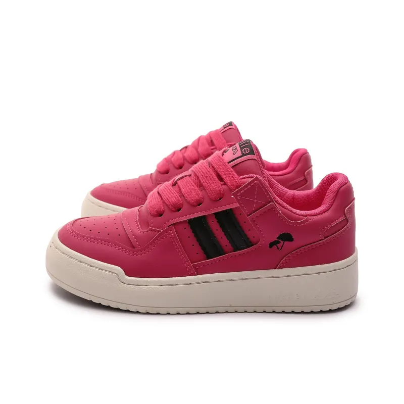 Mengsai Coverage Slip Resistant Low Top Skateboard Shoes Women's Rose Red-1