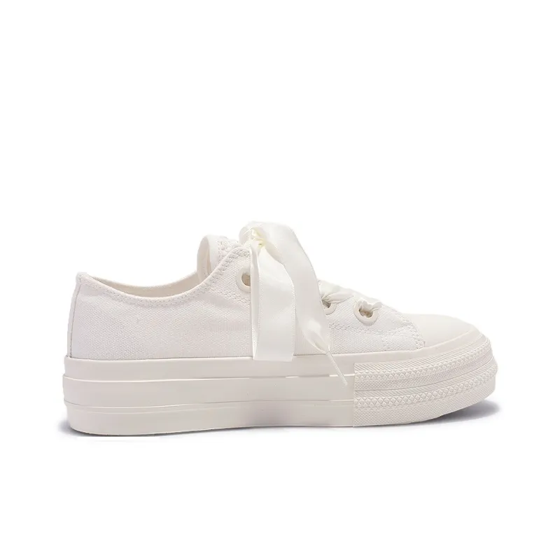 SNXR Non-slip Wear-resistant Shock Absorption Low-Top Canvas Shoes Women's Ecru-1