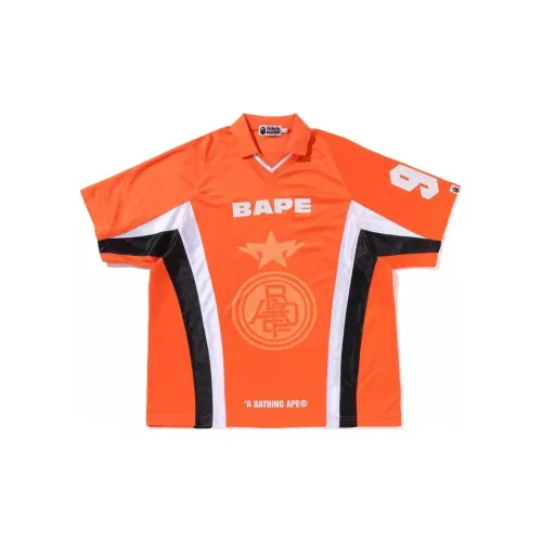 BAPE Multi Logo Relaxed Fit Soccer Jersey 