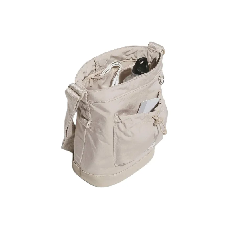 Adidas Recycled Polyester Blended With Recycled Polyamide Handbag Shoulder Bag Regular Unisex Beige-3