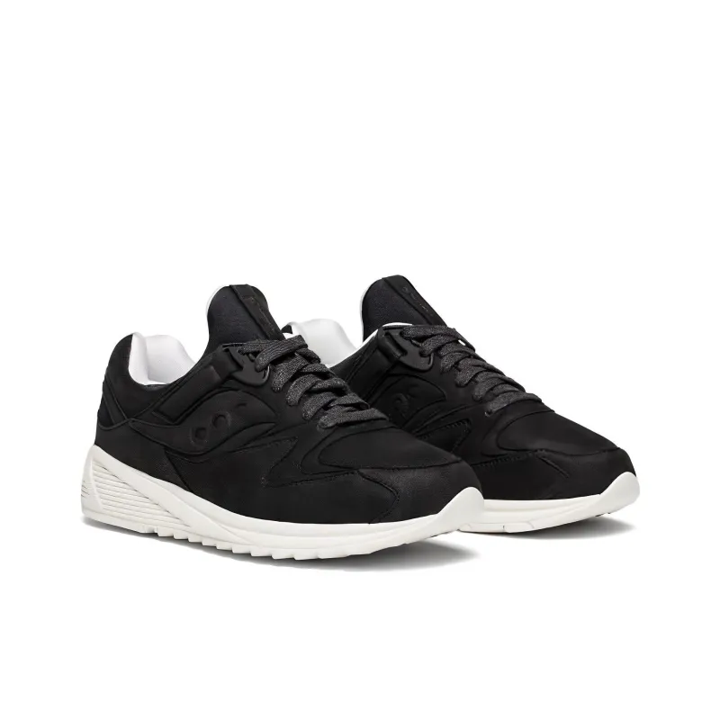Saucony Grid 8500 Cushioned Anti-Slip And Wear-Resistant Lightweight Low-Top Casual Running Shoes Unisex Black White-2