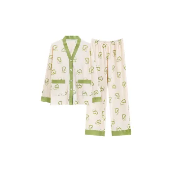 Sleep Students Dormitory Home Outerwear-Ready Loungewear Women's Mint Green