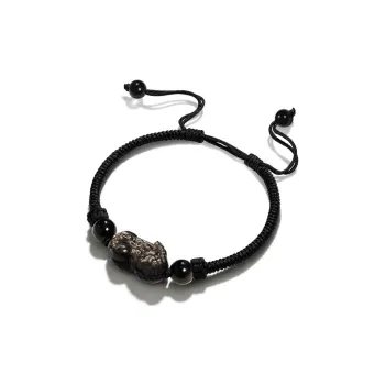 The Thousand Seals Family Obsidian Jade Bracelets Unisex