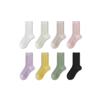 Mulong Family Mid-Calf Socks Women's 8 Pack