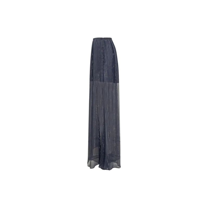 ROCHAS Metallic threading Flared Trousers-2