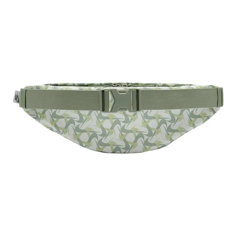 Nike Heritage Fabric Crossbody Bags Fanny Pack Regular Unisex Mountain Peak White & Horizon Green & Dark Mud Gray-2