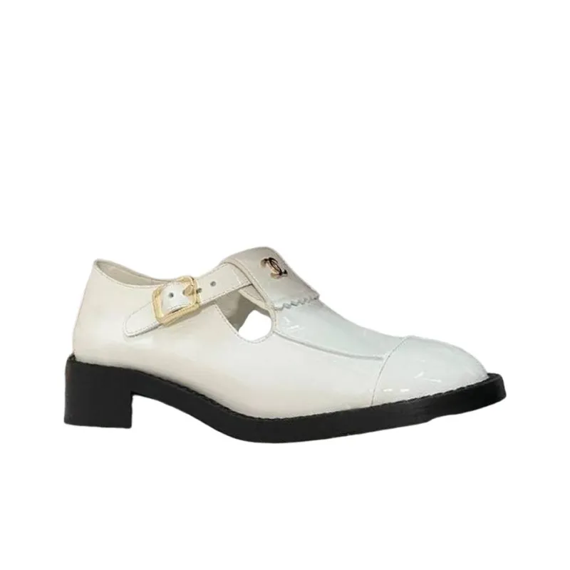 CHANEL Casual Single Shoes Women's Beige-1