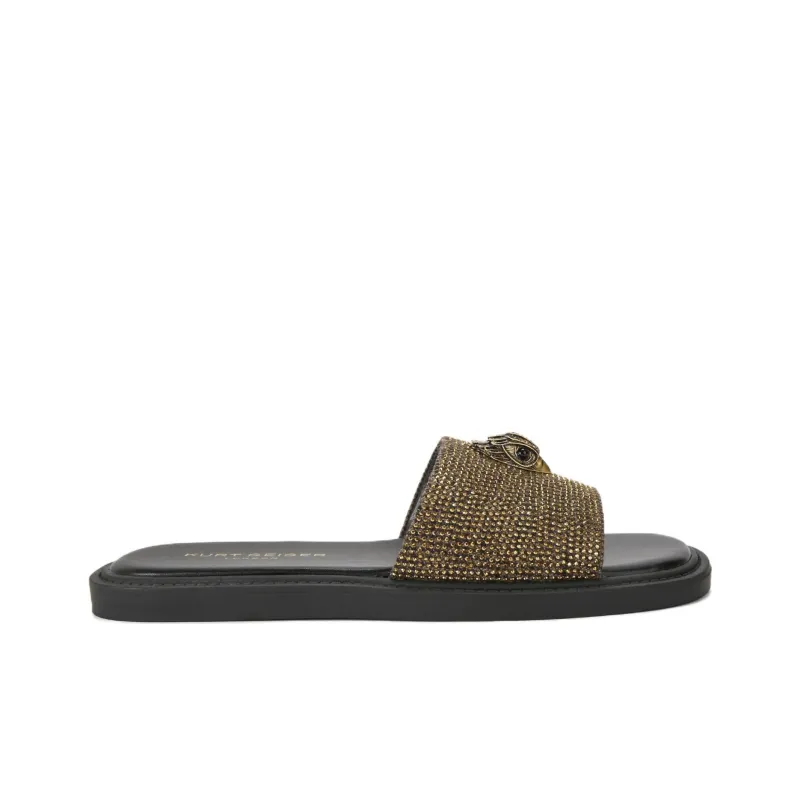 Kurt Geiger London Slide Slippers Women's Gold-1
