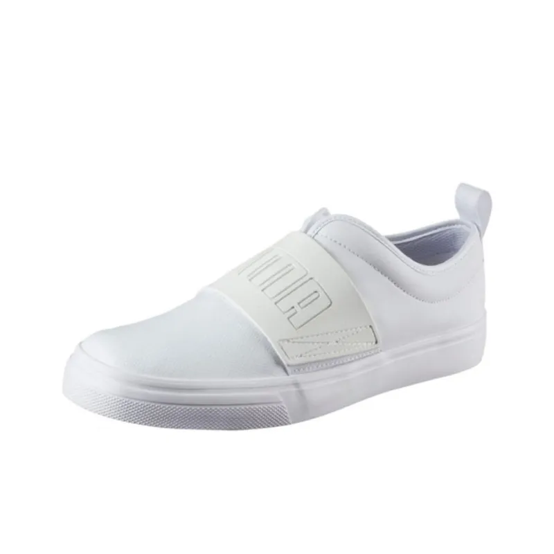 PUMA El Rey Fun Anti-Slip Wear-Resistant Low-Top Casual Skateboard Shoes Men's White-0