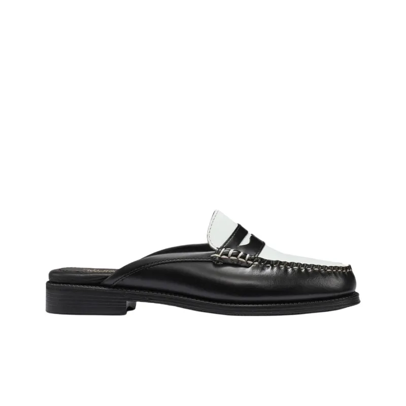 G.H. Bass & Co. Wrap-toe Slippers Women's Black White-1