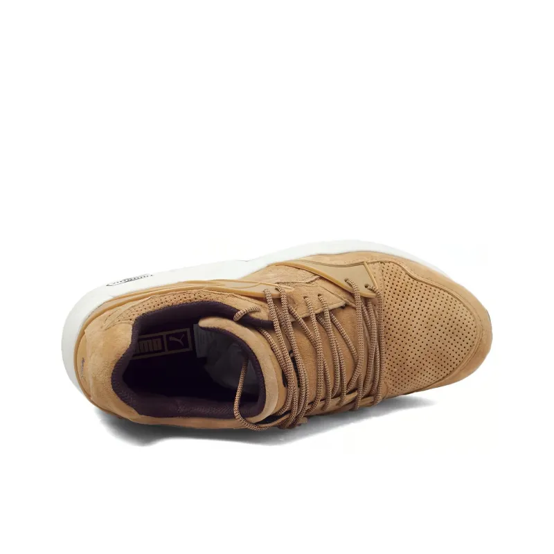 PUMA Blaze Of Glory Cushioning Breathable Lightweight Low Top Marathon Running Shoes Unisex Brown White-3