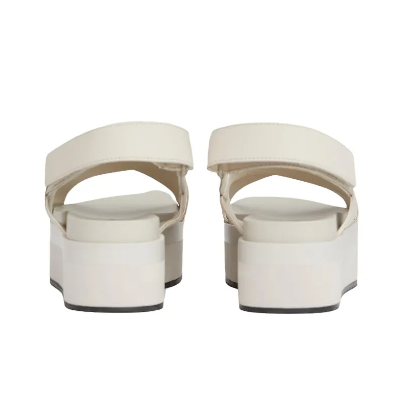 CKJ CALVIN KLEIN JEANS Strap Sandals 6cm Women's Beige-4