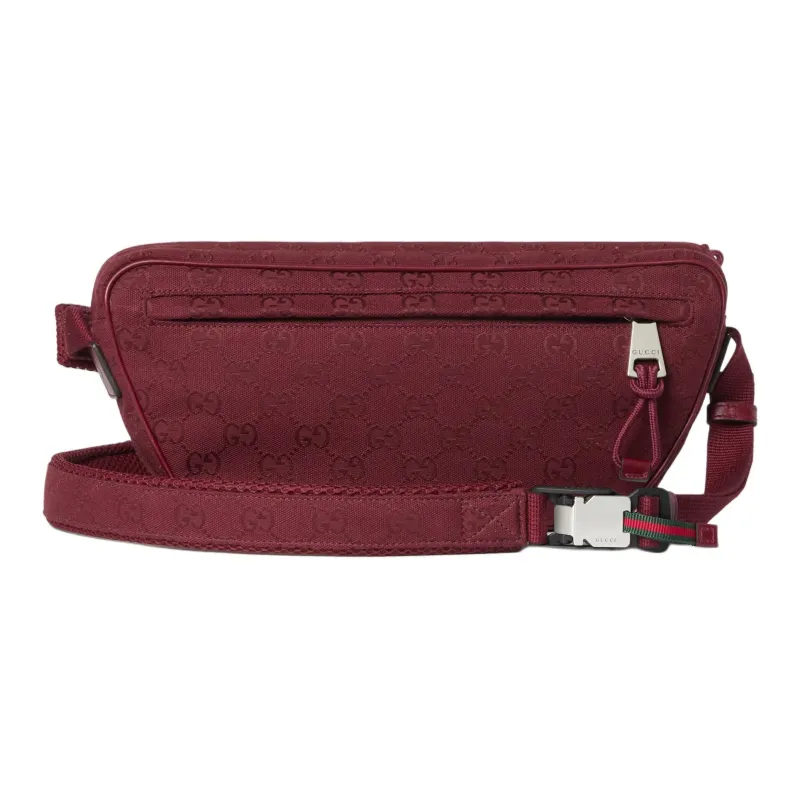 GUCCI OriginalGG Canvas Bag Shoulder Bag Crossbody Bag Small Size Men's Red-3