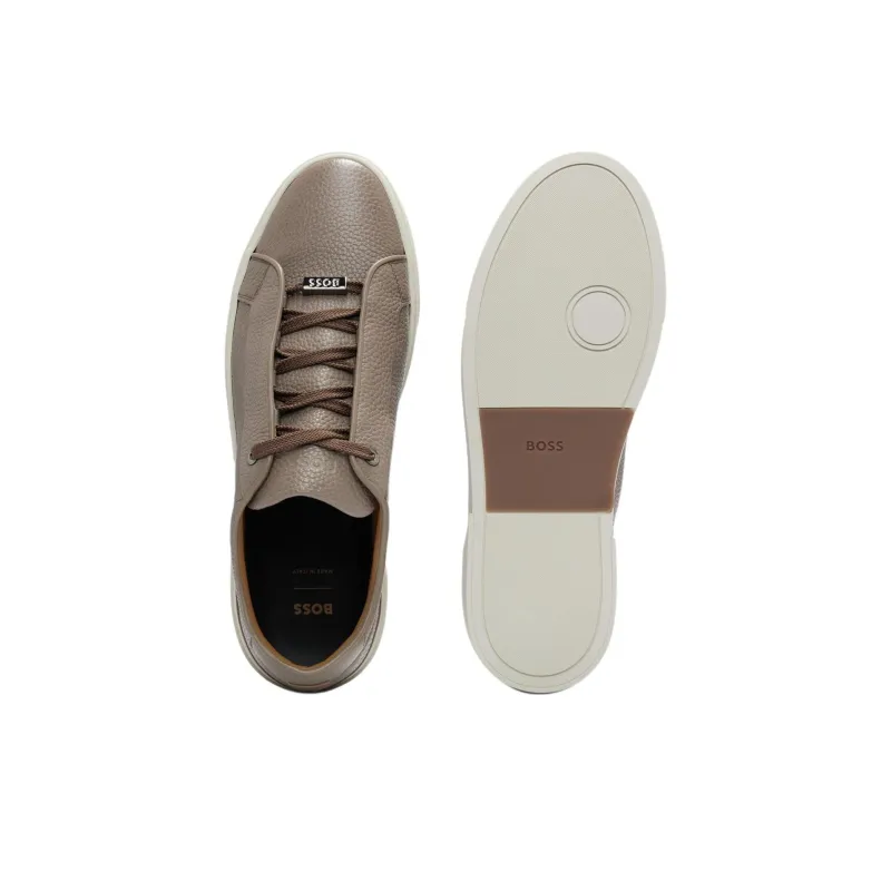 HUGO BOSS Gary Low-Top Skateboard Shoes Men's Gray-4