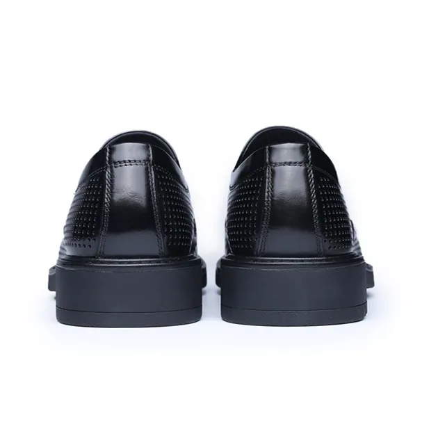 LAORENTOU Dress Shoes Men Low Top Brown/Black-12