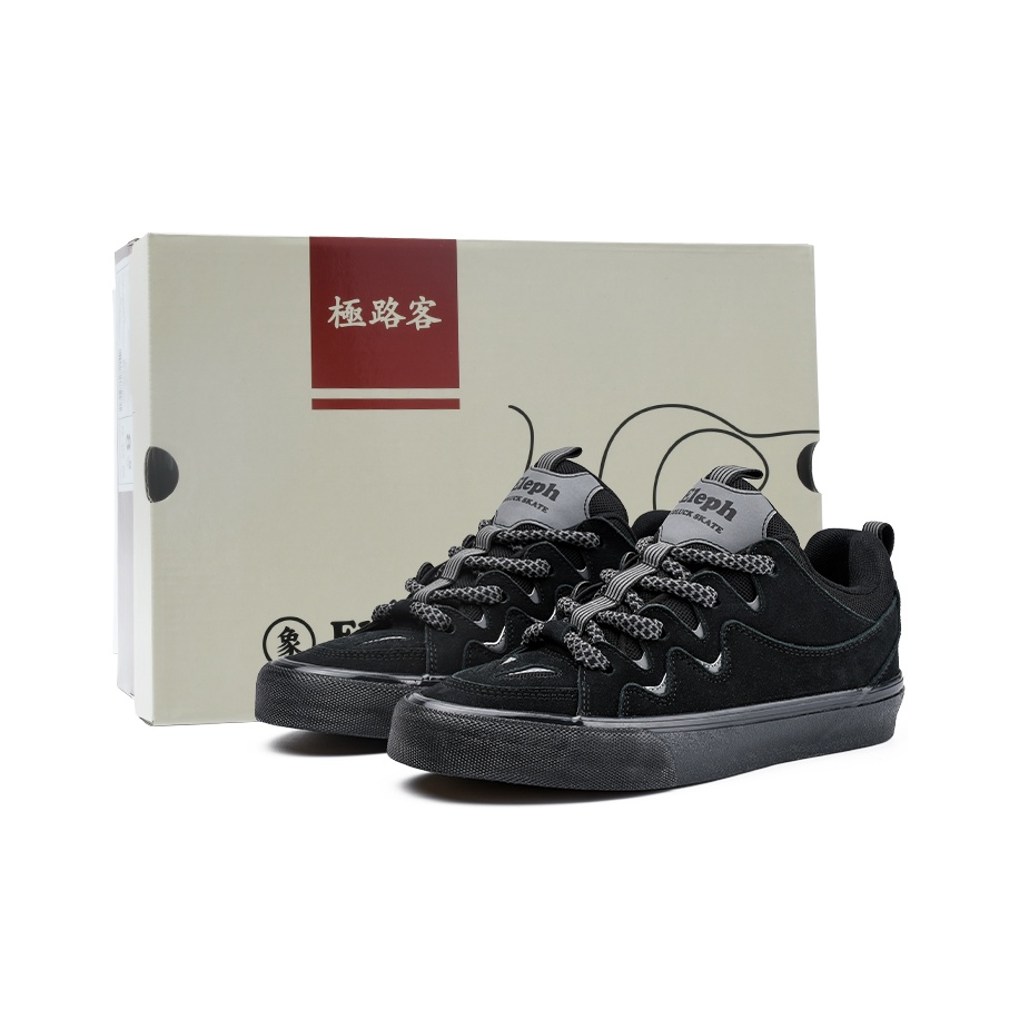 Go Go! Chance ピトックグルカ US8 1/2 BLACK GOLUCK Skateboard Shoes Unisex Low-Top Black Black US M 8