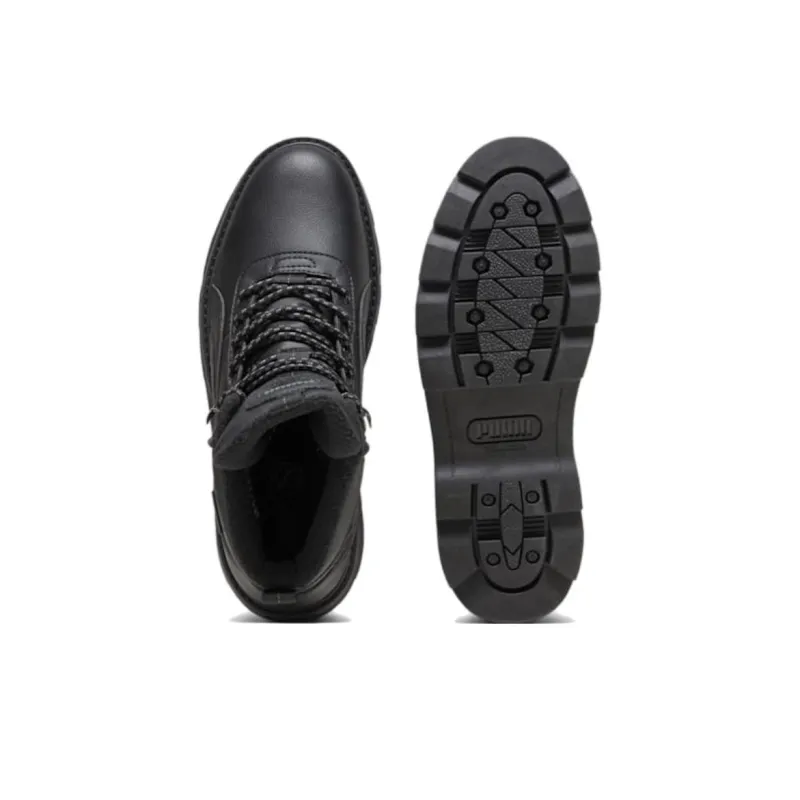 PUMA Desierto Cushioning, Wear Resistant High Top Skateboard Shoes Men's Black-4