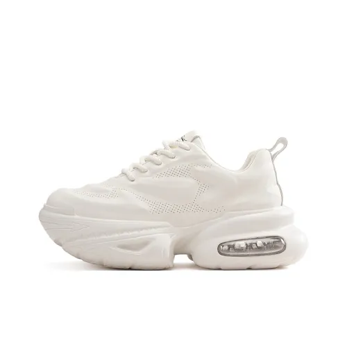 WILLIAM FOX&SONS Abrasion Resistant Low Top Platform Height Increasing Chunky Sneakers Men's