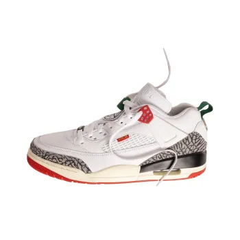 Jordan Spizike Cushioning Anti Slip And Wear Resistant Low Top Vintage Basketball Shoes Unisex White Red