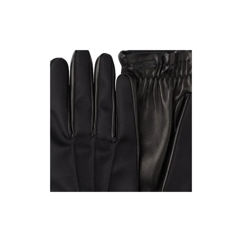 PRADA Leather Recycled Nylon Other Gloves Men's Black-2