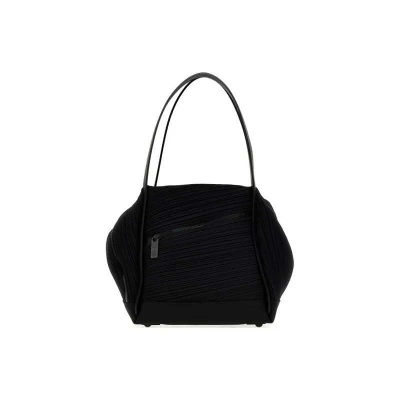 PLEATS PLEASE ISSEY MIYAKE Polyester Handbag, Shoulder Bag Women's Black-0