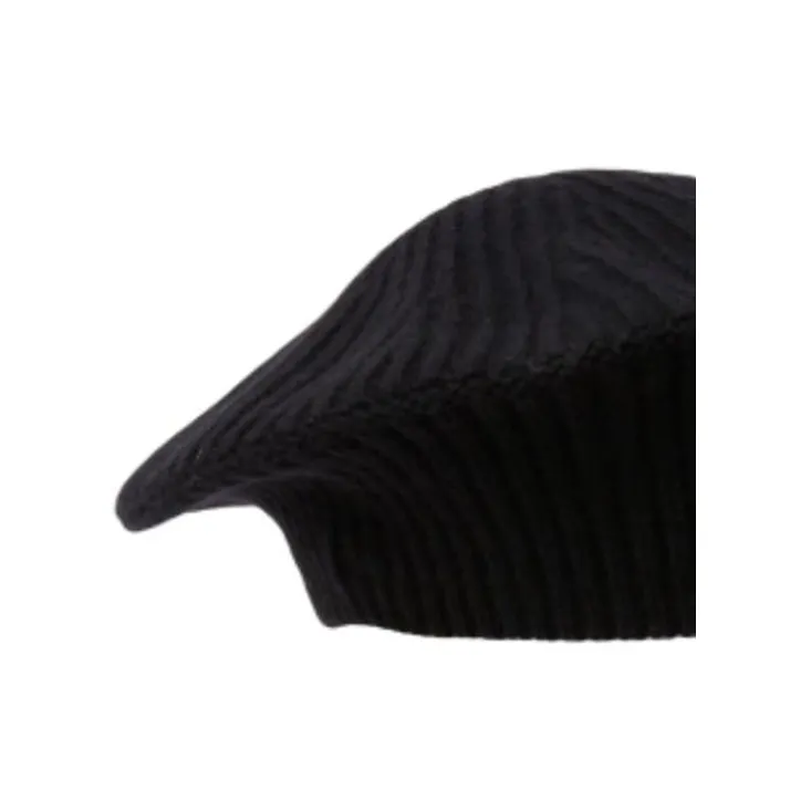 GANNI Recycled Wool Berets Women's Black Multicolor-2
