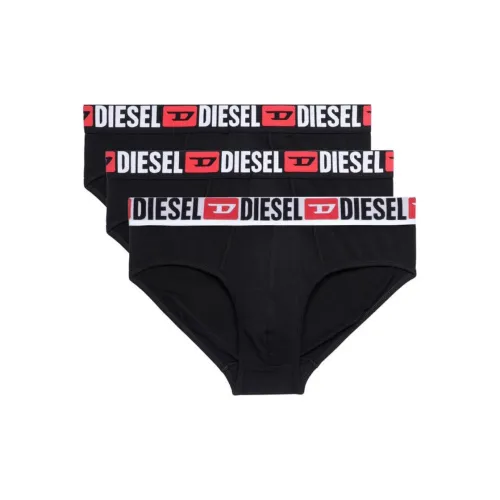 DIESEL Umbx Damien All Over Logo Waist Boxers 3 Pack Black/Blue/Red