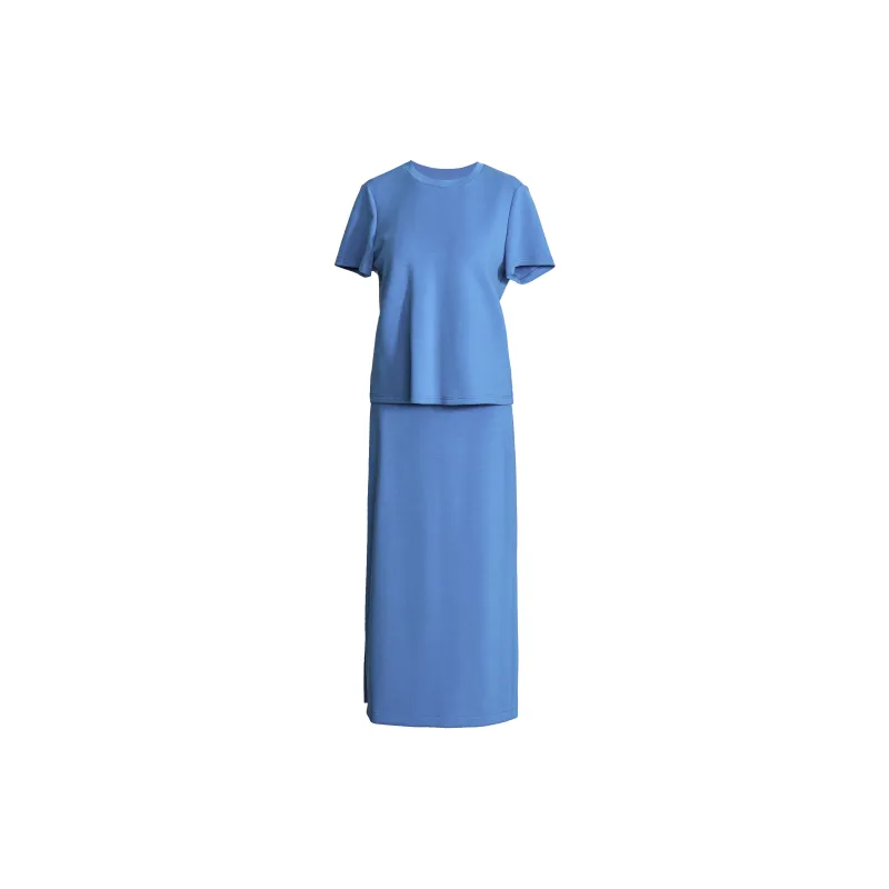 ROEYSHOUSE Skirt Set Women's Blue-1