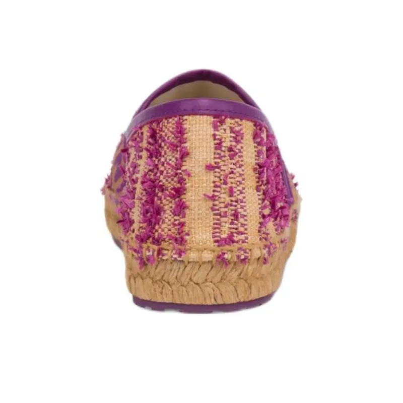 MOSCHINO Logo Band Espadrilles Women's Purple-2