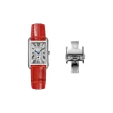 Red Thread Genuine Leather-Silver-Tone Buckle Women's