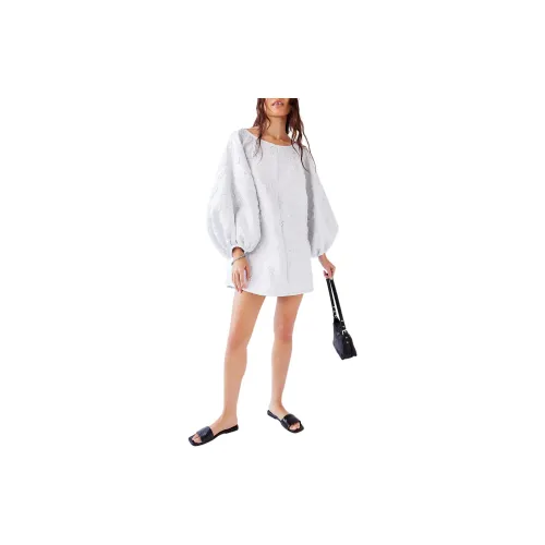 FREE PEOPLE Long-Sleeved Dresses Women's All White