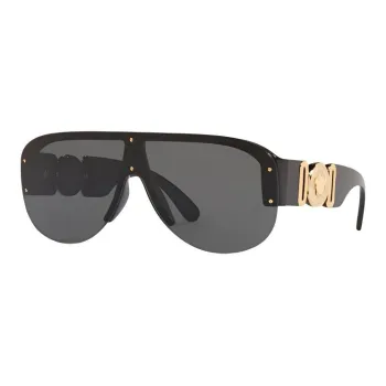 VERSACE Polyamide Aviator Sunglasses Unisex Black