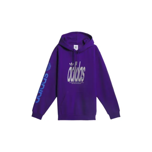 Adidas Originals 4.0 STRETCH LOGO Sweatshirts Men Preppy Style Purple