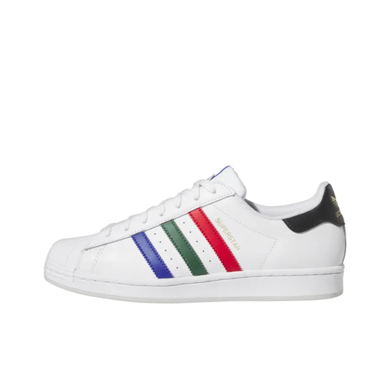 Superstar Adidas Originals 'White Lucid Blue Scarlet Green'-0
