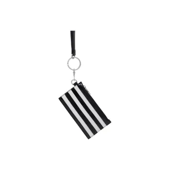 Balenciaga Adidas Collaboration Sheepskin Card Clip Card Holder Unisex Black/White