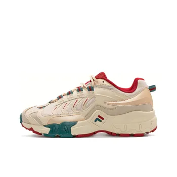 FILA FUSION Fila Retro Running Shoes Golden/Red/Green Women's
