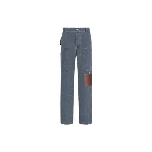 Stone Island X DIOR Jeans Men Blue Gray