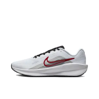 Nike Downshifter 13 White Light Smoke Grey Black Fire Red