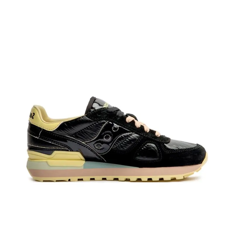 Saucony Shadow Original Running Shoes Women's Low-Top Black/Yellow-1
