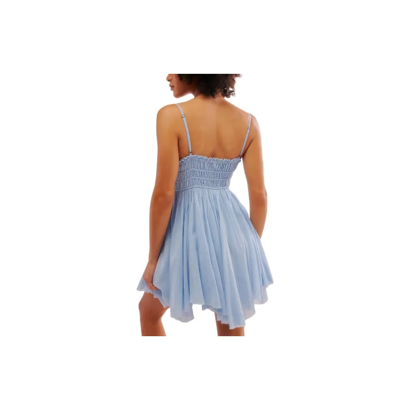 FREE PEOPLE FP One Delia Slip Slip Dresses Women's Crisp Morning/Refreshing Morning-1