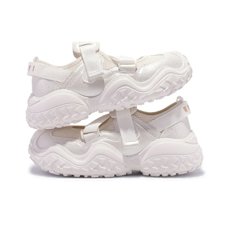 Miss Zhang Cushioned Slip-Resistant Abrasion-Resistant Low-Top Casual Shoes Women's Beige-5