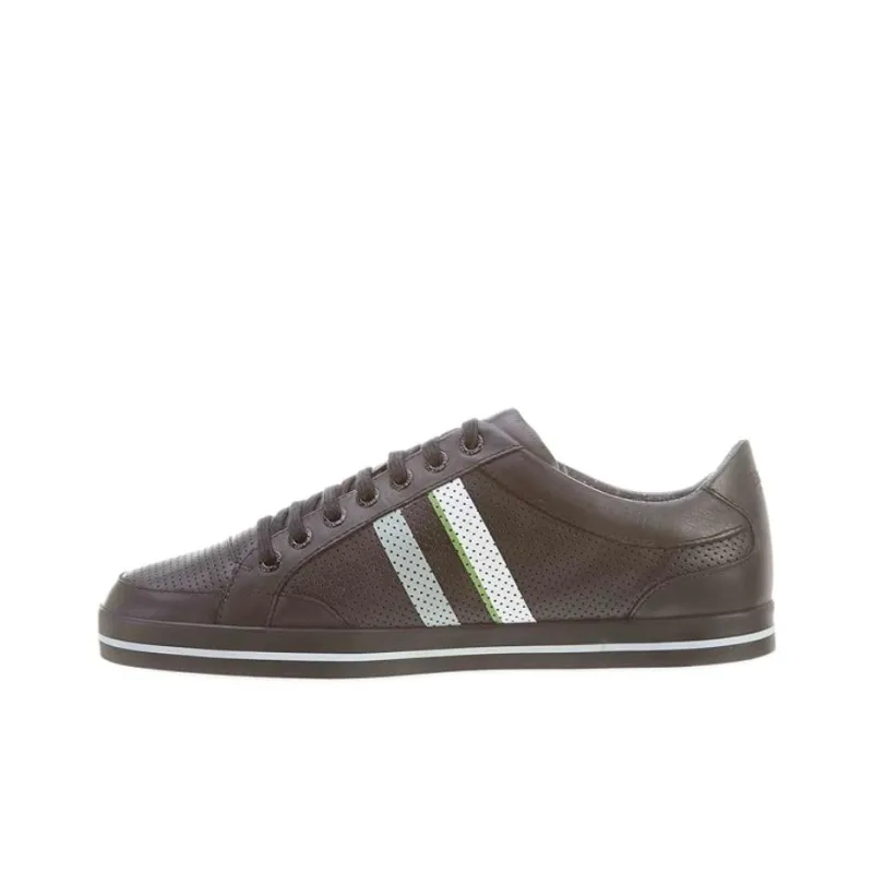 HUGO BOSS Apache Club Low-Top Skateboard Shoes Men's Brown-0