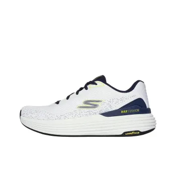 Skechers Max Cushioning Non-slip Support Low-Top Casual Running Shoes Men's White Blue