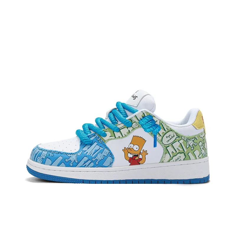 The Simpsons Low Top Skateboard Shoes Unisex-1