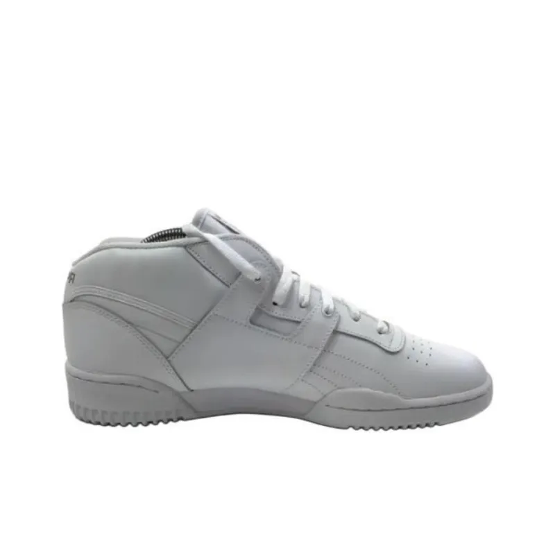 Reebok ClassicOthers Anti-Slip Wear-Resistant Mid-Top Casual Shoes Men's White Red-1